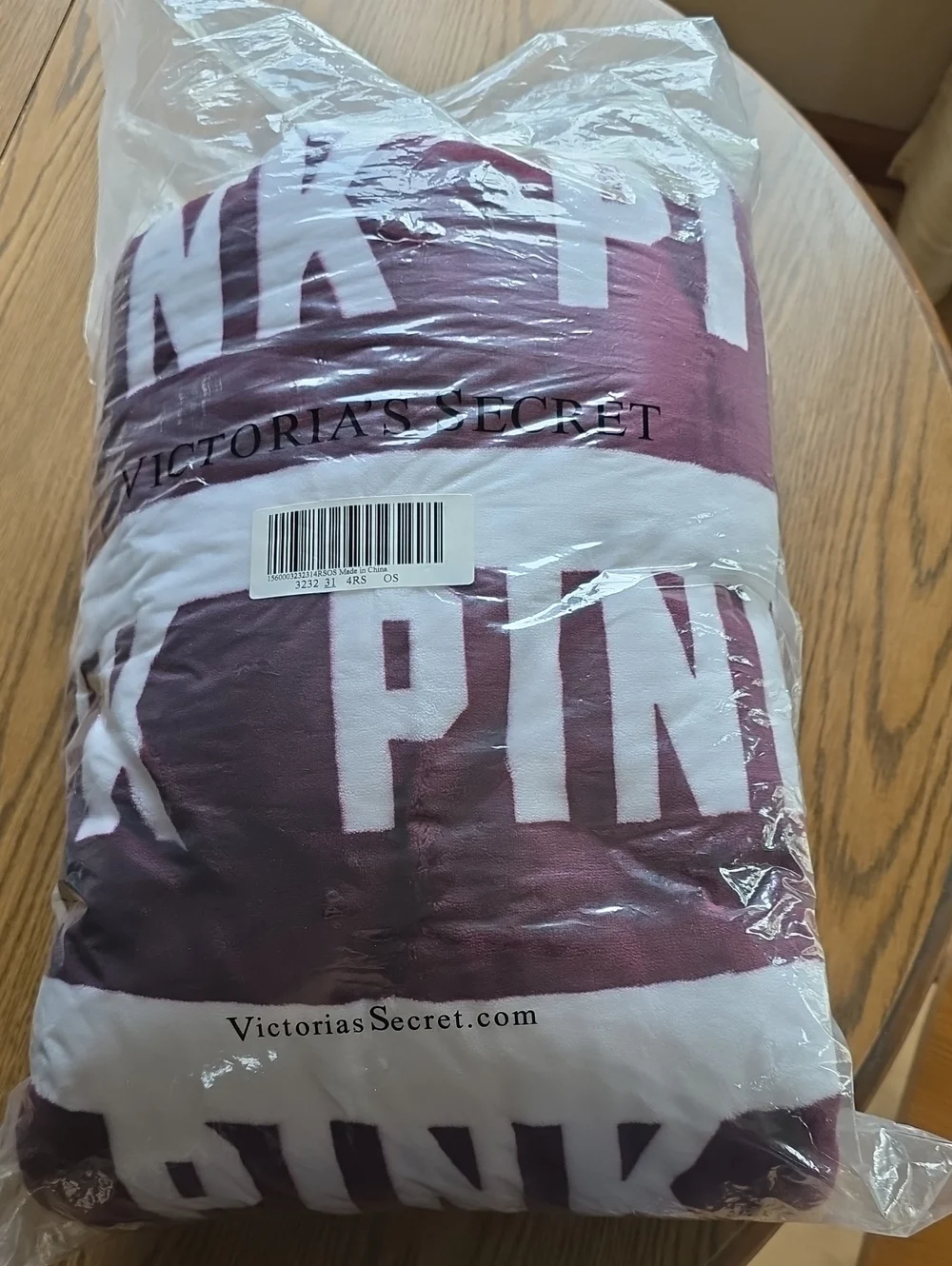 NEW PINK Plush Throw